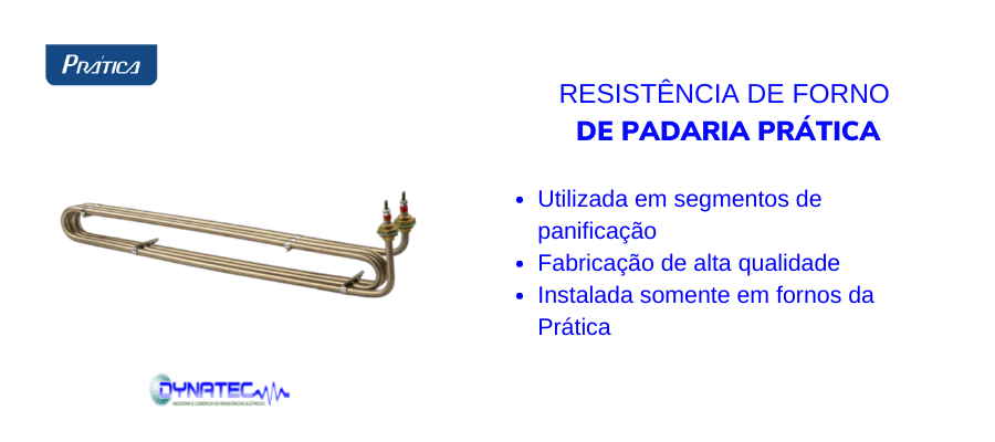 banner utilização RESISTÊNCIA DE FORNO PRÁTICA