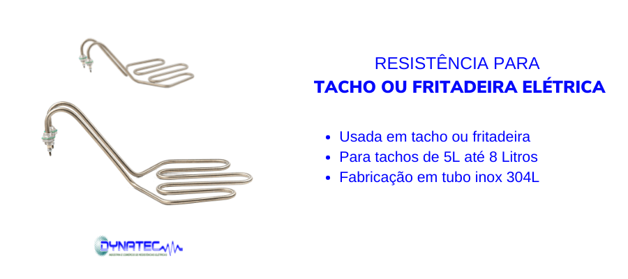 banner utilização da RESISTÊNCIA  TACHO ELÉTRICO 3500W