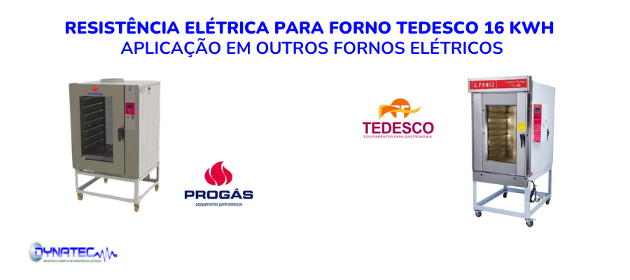 Banner Resistência para forno TEDESCO 16KW aplicacao