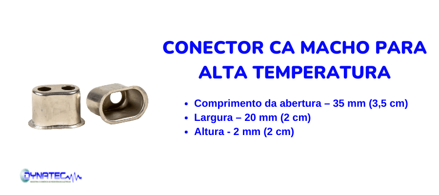 banner  banner Conector CA macho para Alta Temperatura dimensao